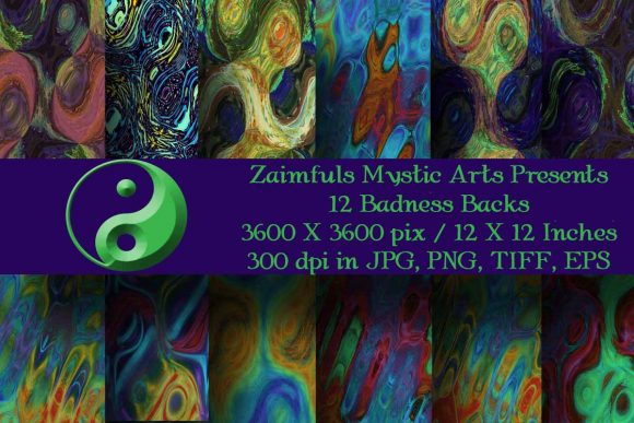 12 Badness Backgrounds Pack 1: Bold Visuals for Impactful Design