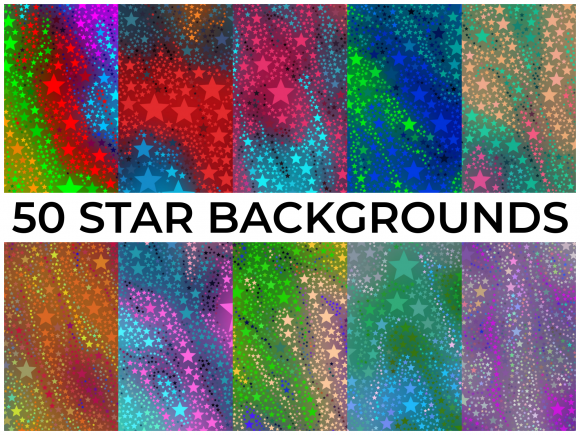 50 Star Backgrounds Vol 2: Your Next Design Secret Weapon