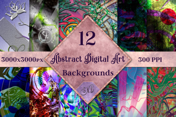 Abstract Digital Art Backgrounds: A Fresh Set of Creative Assets