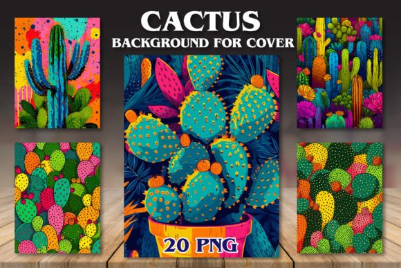 Desert Elegance: Elevate Your KDP Covers with Cactus Backgrounds