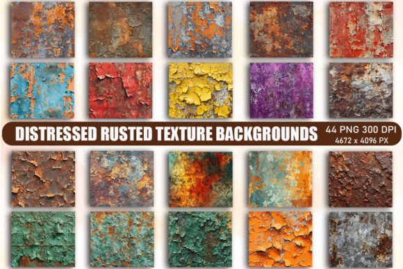 Distressed Rusted Texture Backgrounds: Add Instant Character