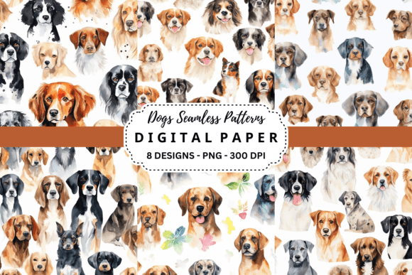 Dogs Seamless Patterns Backgrounds: Your Design Toolkit