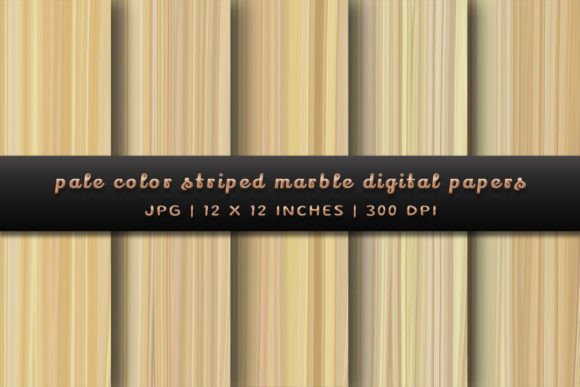 Elevate Your Designs with Pale Color Striped Marble Digital Papers