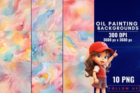 Elevate Your Digital Projects with Oil Painting Backgrounds