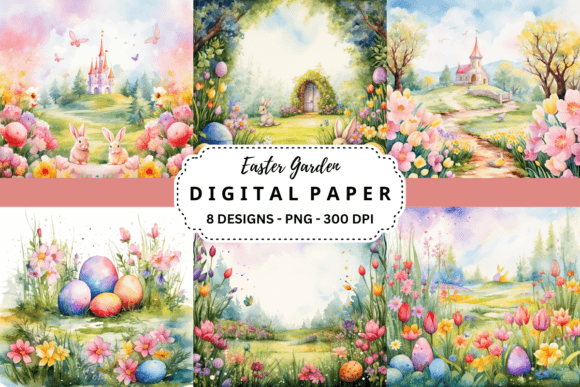 Elevate Your Spring Projects with Easter Garden Backgrounds