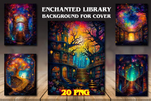 Enchanted Library Backgrounds: A Creative Asset Review