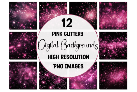 Sparkle and Substance: Using Pink Glittery Digital Backgrounds