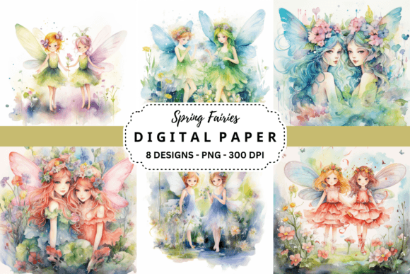 Spring Fairies Backgrounds: A Creative Toolkit for Whimsical Design