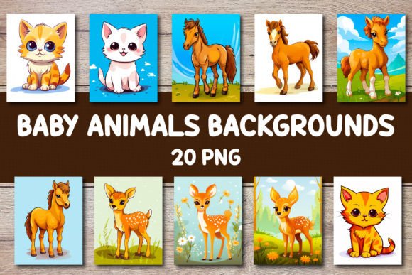 Unleash Joy with Baby Animals Backgrounds for Covers