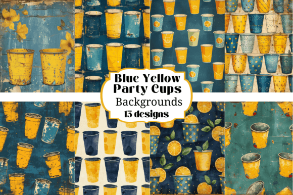 Unleashing Creativity with 13 Yellow Blue Party Cup Backgrounds