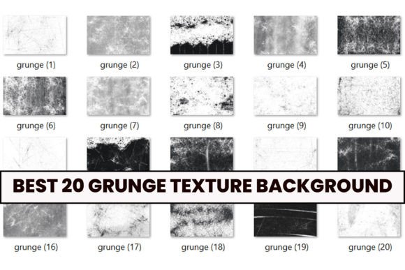Unlock Gritty Authenticity with 20 Grunge Texture Backgrounds in One