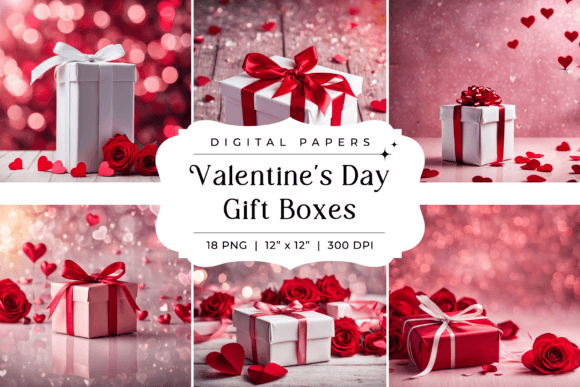 Valentine's Day Gift Boxes Backgrounds: A Designer's Digital Toolkit