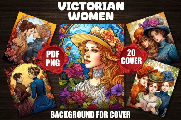 Victorian Women Backgrounds: Elevate Your Cover Design